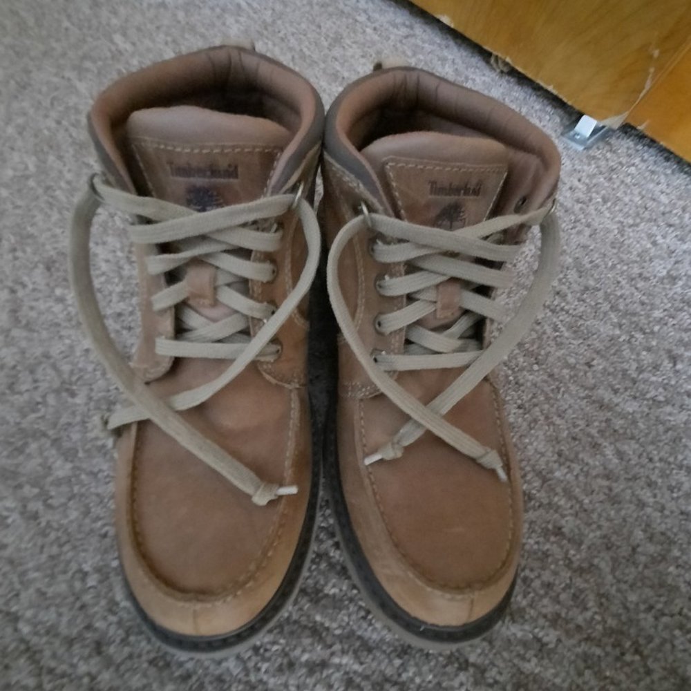 Timberland 87576 Men Moc Toe Chukka Tan Oiled